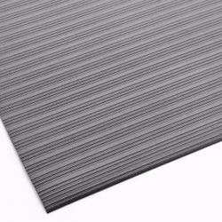 Arbetsplatsmatta Senso Ribb, bredd 1,2 m, grå, per löpmeter