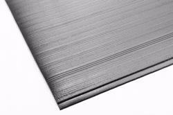 Arbetsplatsmatta Senso Ribb Plus, bredd 1,20 m, grå, hel rulle 18,3 m