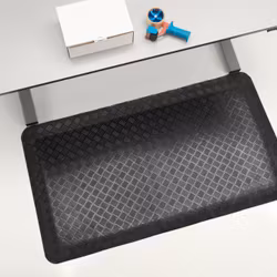 Arbetsplatsmatta Senso Dial, svart,  1000 x 1400 mm