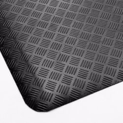 Arbetsplatsmatta Senso Dial, bredd 1,4 m, svart, per löpmeter