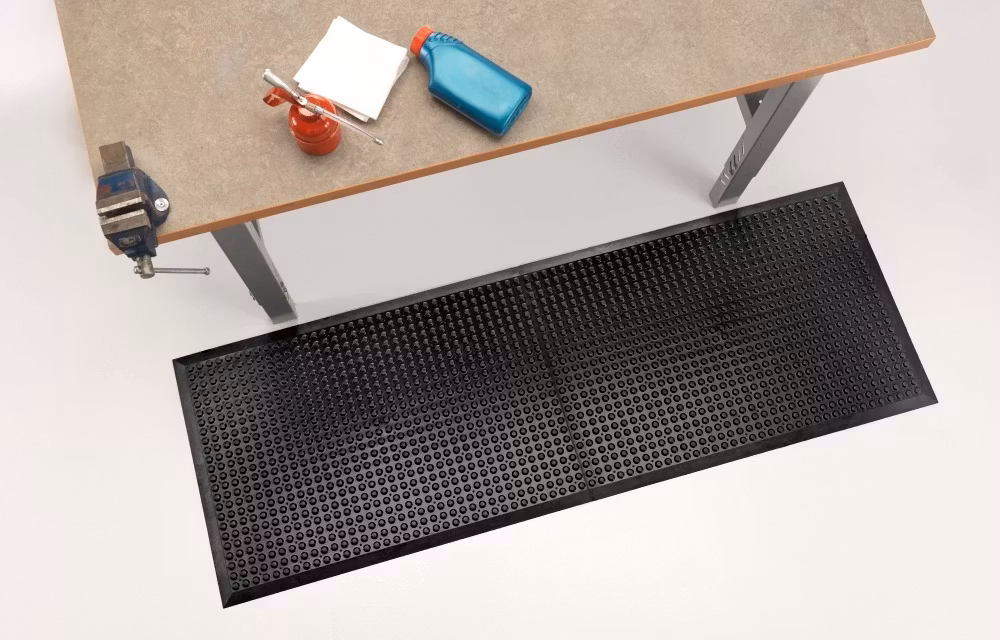 Arbetsplatsmatta Senso Nitril, 90 x 120 cm, svart