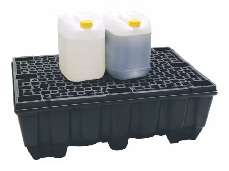 Miljöpall med plastgaller 1220x820x420 mm, 220 liter