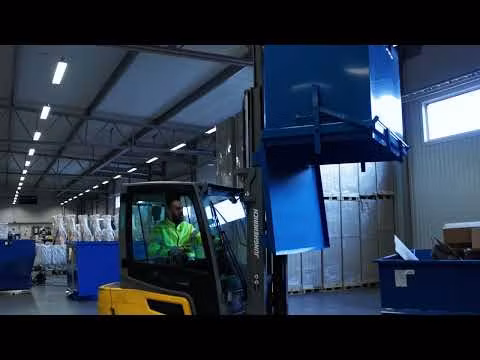 Bottentömmande container 1800 liter