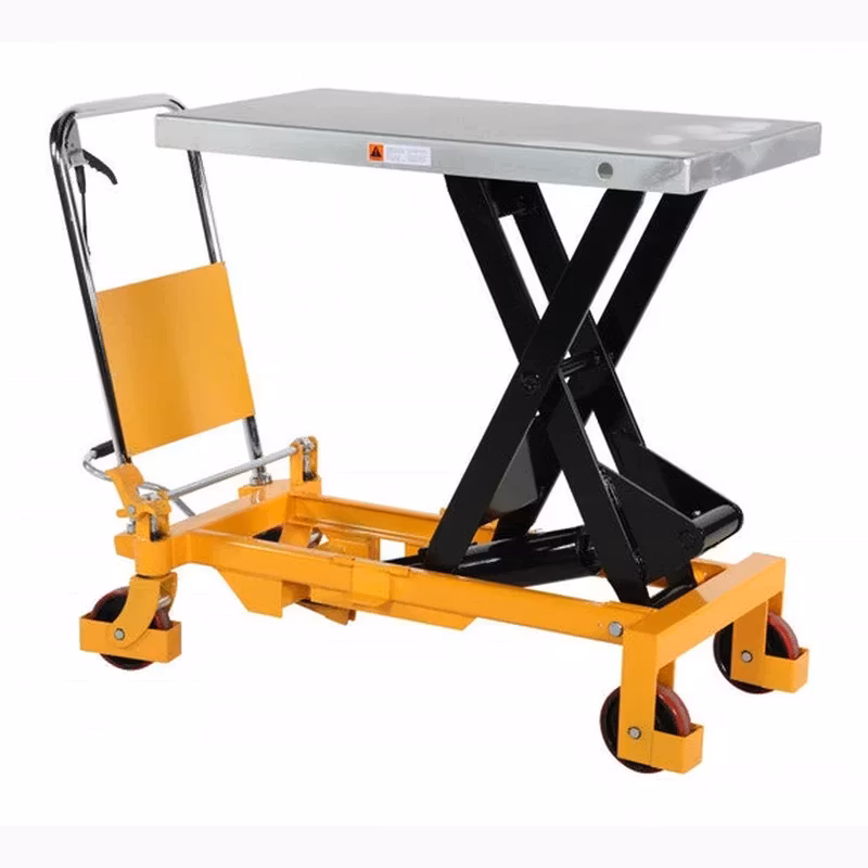 Lyftbordsvagn med fotpump 750 kg, 1000 x 510 mm, 1860051075