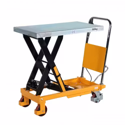 Lyftbordsvagn med fotpump 500 kg, 855 x 500 mm, 1860051050