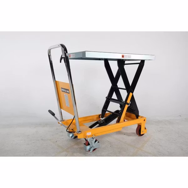 Lyftbordsvagn med fotpump 500 kg, 855 x 500 mm, 1860051050