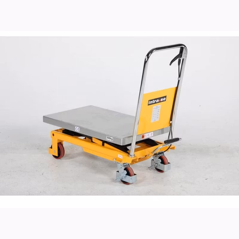 Lyftbordsvagn med fotpump, 300kg, 855 x 500 mm, 1860051030