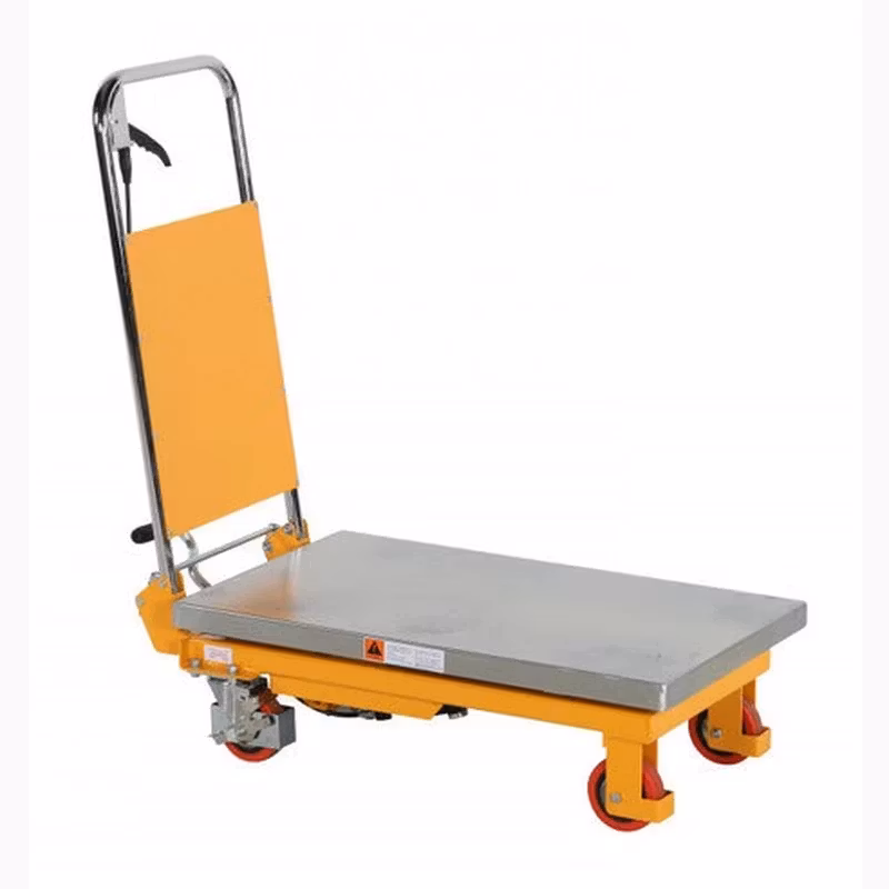 Lyftbordsvagn med fotpump 150kg, 740 x 450 mm, 1860051015