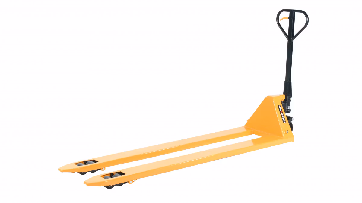 Handtruck långa gafflar, 2000kg, 540 x 2000 mm, boggi, poly, 1125041642