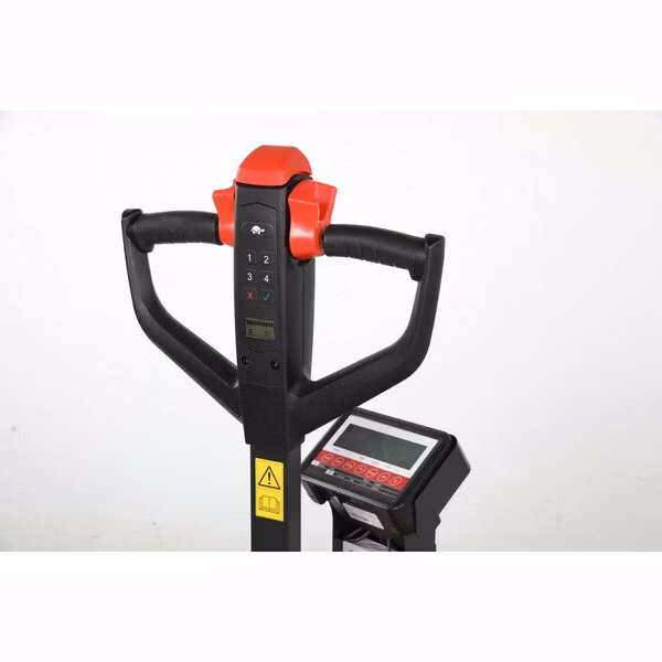 Motorlyftvagn med våg 1500kg, 540 x 1150mm, boggi/poly, 1415045217