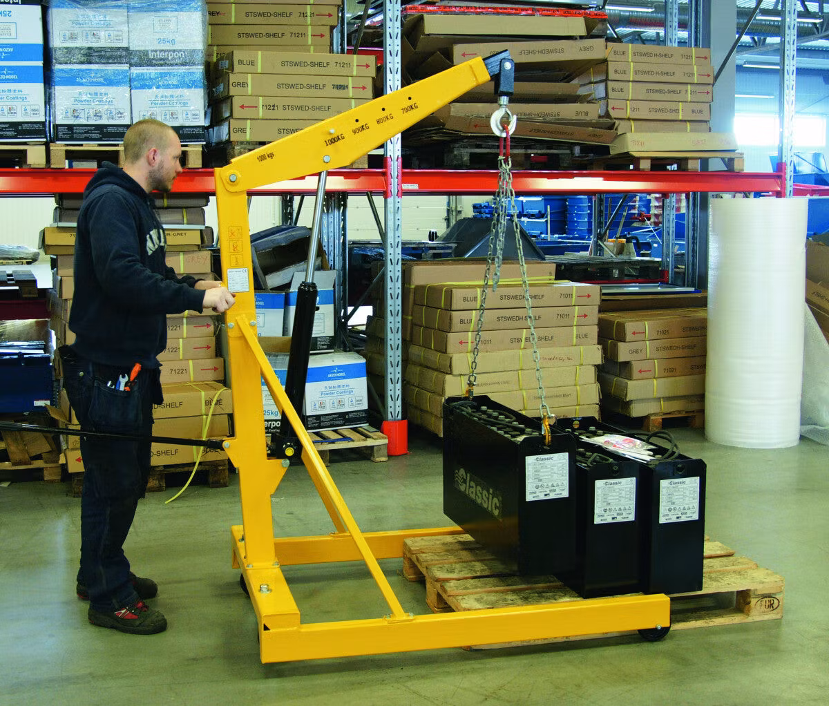 Verkstadskran 1000 kg, 1221046005