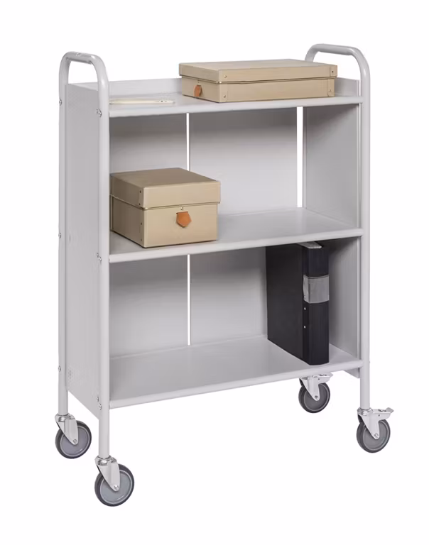 Kontorsvagn 780x345x1115mm, 150kg, Ljusgrå, KM158-LG