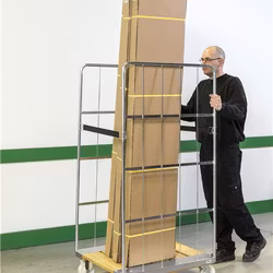 Rullcontainer träbotten, 800x710x1600 mm, 400kg,  KM84