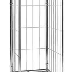 Rullcontainer 3 sidor, 720x800x1800mm, broms, KM72801803B