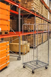 Rullcontainer 3 sidor, 720x800x1800mm, broms, KM72801803B