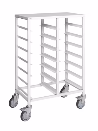 Brickvagn 720x430x1095mm, 150kg, Vit, broms, KM882-14