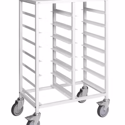 Brickvagn 720x430x1095mm, 150kg, Vit, broms, KM882-14