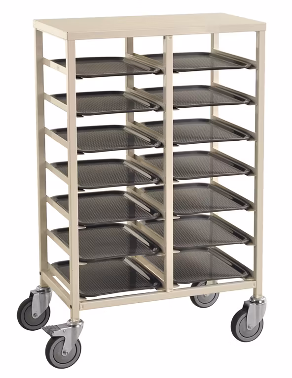 Brickvagn 720x430x1095mm, 150kg, Vit, broms, KM882-14