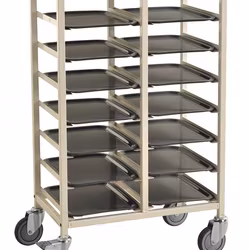 Brickvagn 720x430x1095mm, 150kg, Vit, broms, KM882-14