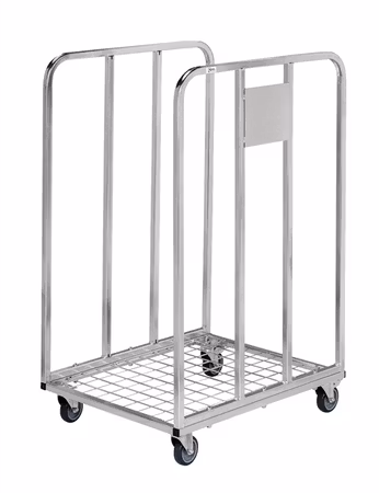Wellpappvagn 530x630x1000 mm, 150kg, elförzinkad, KM53631002