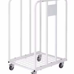 Wellpappvagn 530x630x1000mm, 150kg, Vit, KM53631002W