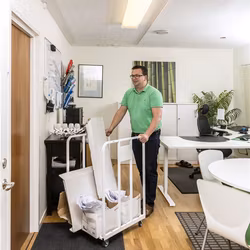 Wellpappvagn 530x630x1000mm, 150kg, Vit, KM53631002W