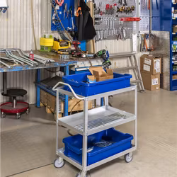 Hyllvagn Aluzink,  690x420x850mm, 150kg, KM9100-A