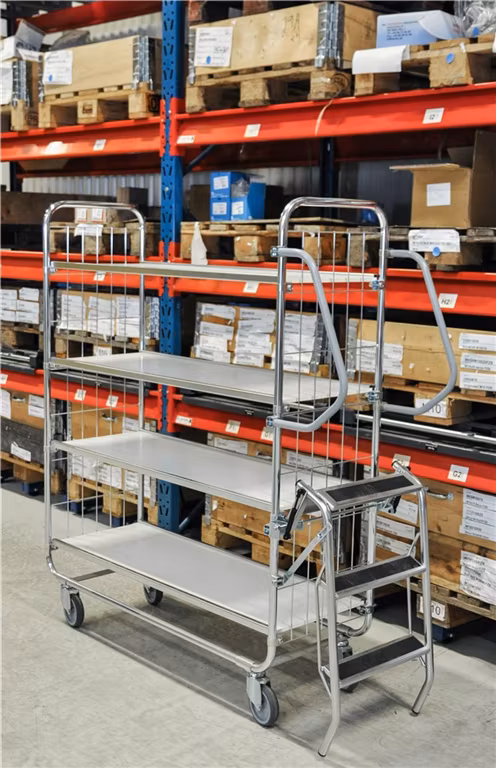 Hyllvagn ESD, 945x470x1590 mm, broms, KM8000-4M-ESDB