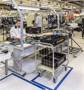 Hyllvagn ESD, 1395x470x112 mm, broms, KM8000-2XL-ESDB