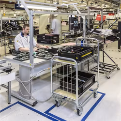 Hyllvagn ESD, 1395x470x112 mm, broms, KM8000-2XL-ESDB