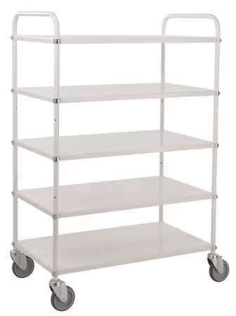 Elförzinkad Hyllvagn 980x585x1445mm,  250kg, broms, KM4124-EB