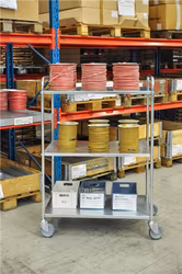 Elförzinkad Hyllvagn 980x585x1445mm,  250kg, KM4124-E