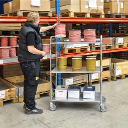 Elförzinkad Hyllvagn 980x585x1445mm, 250kg, KM4123-E