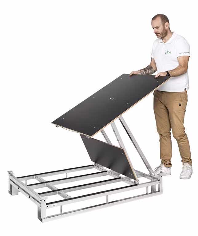 Fällbar lastbärare 1200x800x203mm, 800kg,  KM3D