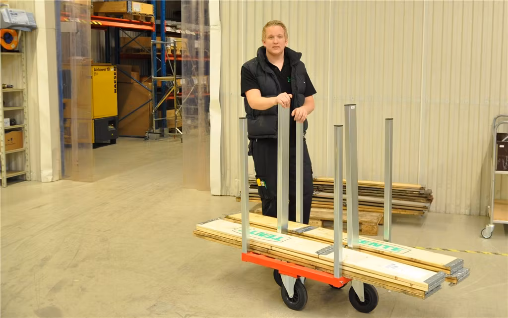 Pallkragsvagn 800x600x1215mm, 300kg, KM224