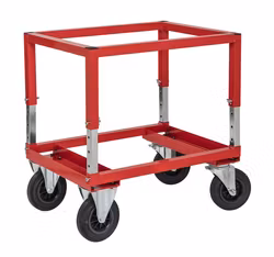 Justerbar halvpallvagn, 800x600x654mm, 800kg,  broms, KM222-HB