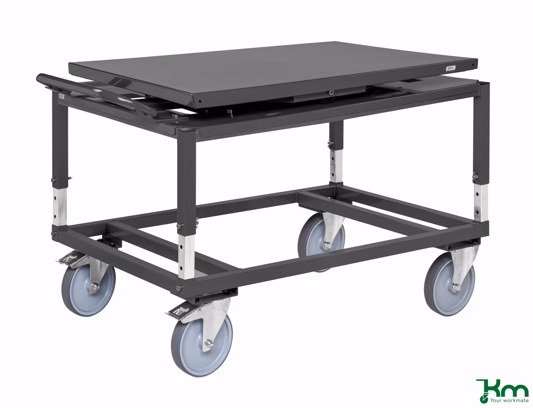 Pallvagn med snurplatta, 1338x810x807mm, 800kg, KM222-SP-ERGO