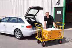 Plattformsvagn 1336x650x1090 mm, 400kg, KM144650