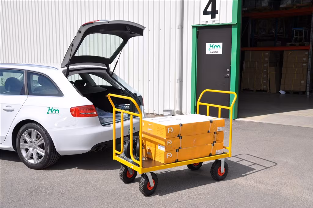 Plattformsvagn 1336x650x1090 mm, 400kg, KM144650