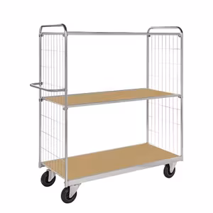 Hyllvagn ESD, 1790x650x1695mm,  broms, KM9000-3XL-ESDB