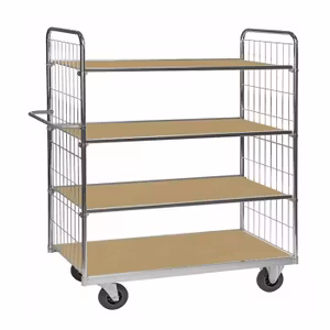 Hyllvagn ESD, 1590x650x1695mm, KM9000-4L-ESD