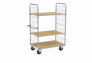 Hyllvagn ESD, 1500x650x390mm, broms, KM9000-3M-ESDB