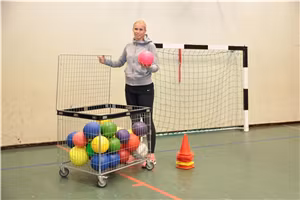 Nätvagn med skyddslist, 60kg, KM4404-KP