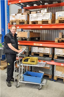 Butiksvagn 300kg,  broms, KM4202-EB