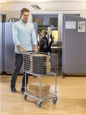 Allroundvagn 100kg, broms,  KM4303-KB