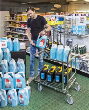 Butiksvagn 300kg,  broms, KM4202-EB