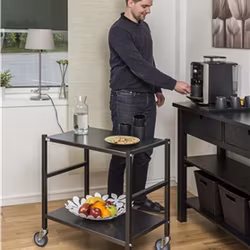 Rullbord 2 plan, 150 kg, antracitgrå,  KM8100