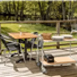 Bordsvagn 2 plan, 125 kg, svart/vit,  KM30770-S6