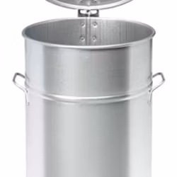 Avfallstunna 70L med pedal, galvaniserad, KM70GF