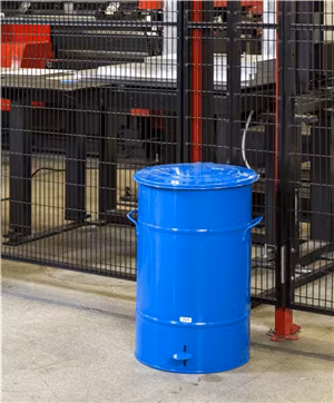 Avfallstunna 70L med pedal, svart, KM70SF